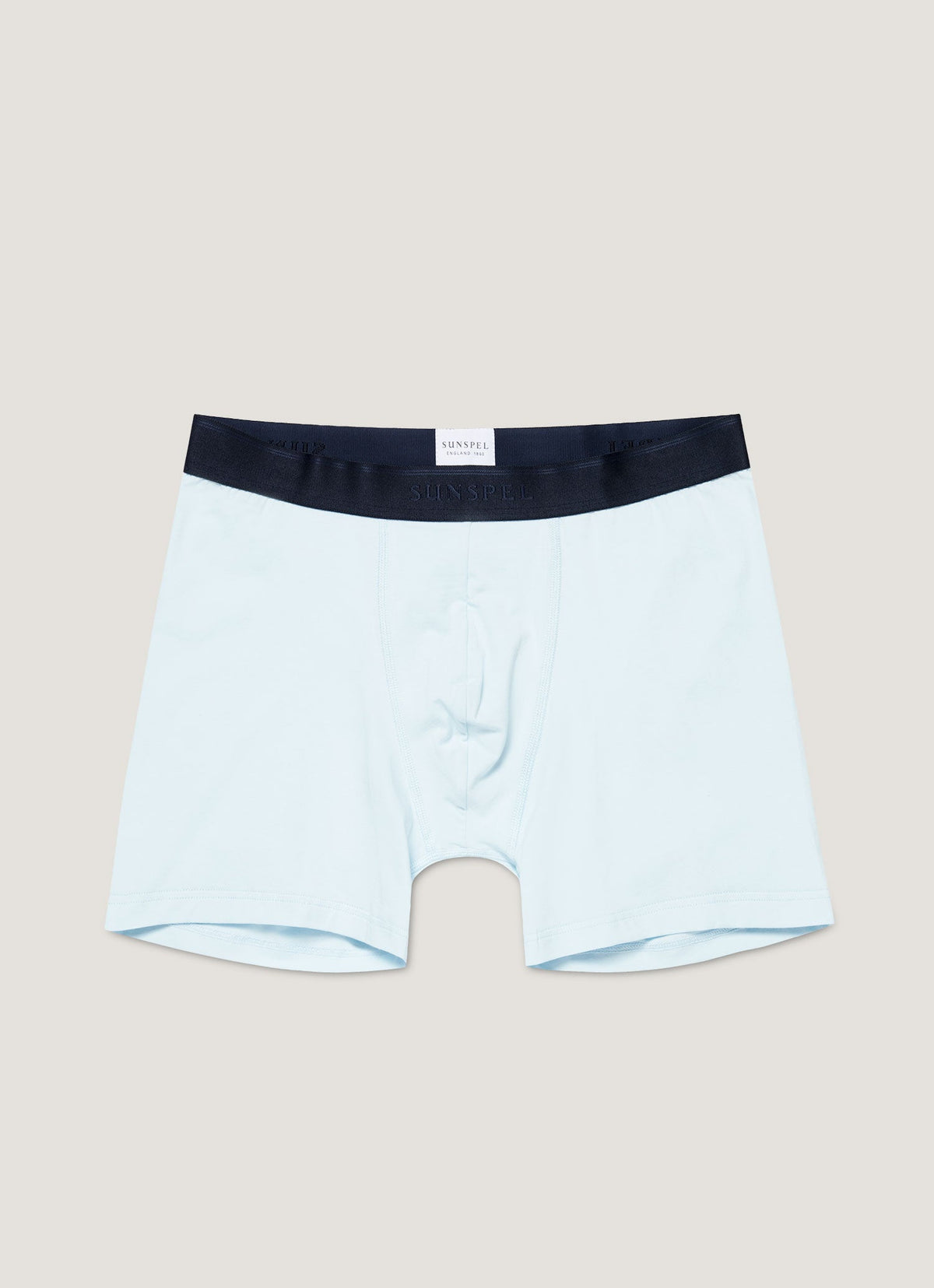Mens Cotton Stretch Boxer Briefs In Light Blue Mtru4614 Bugz
