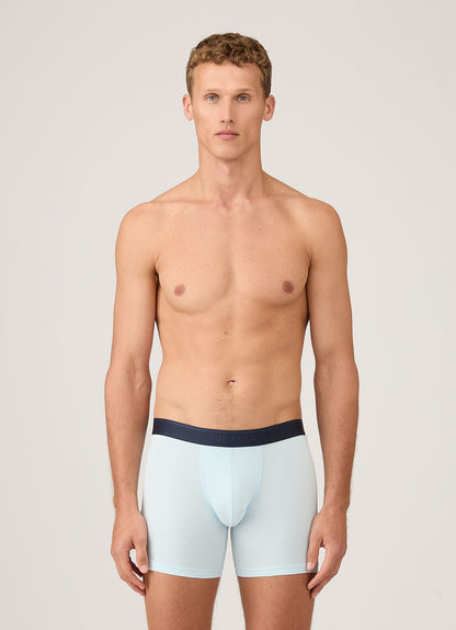 Mens Cotton Stretch Boxer Briefs In Light Blue Mtru4614 Bugz