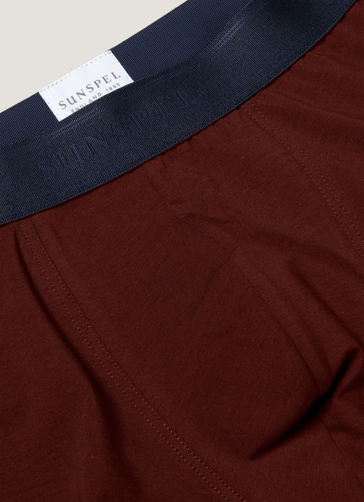 Mens Stretch Cotton Trunks In Maroon Mtru4615 Rdeg