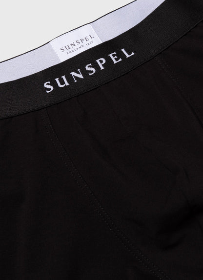 Mens Logo Stretch Cotton Trunks In Black Mtru4617 Bkaa