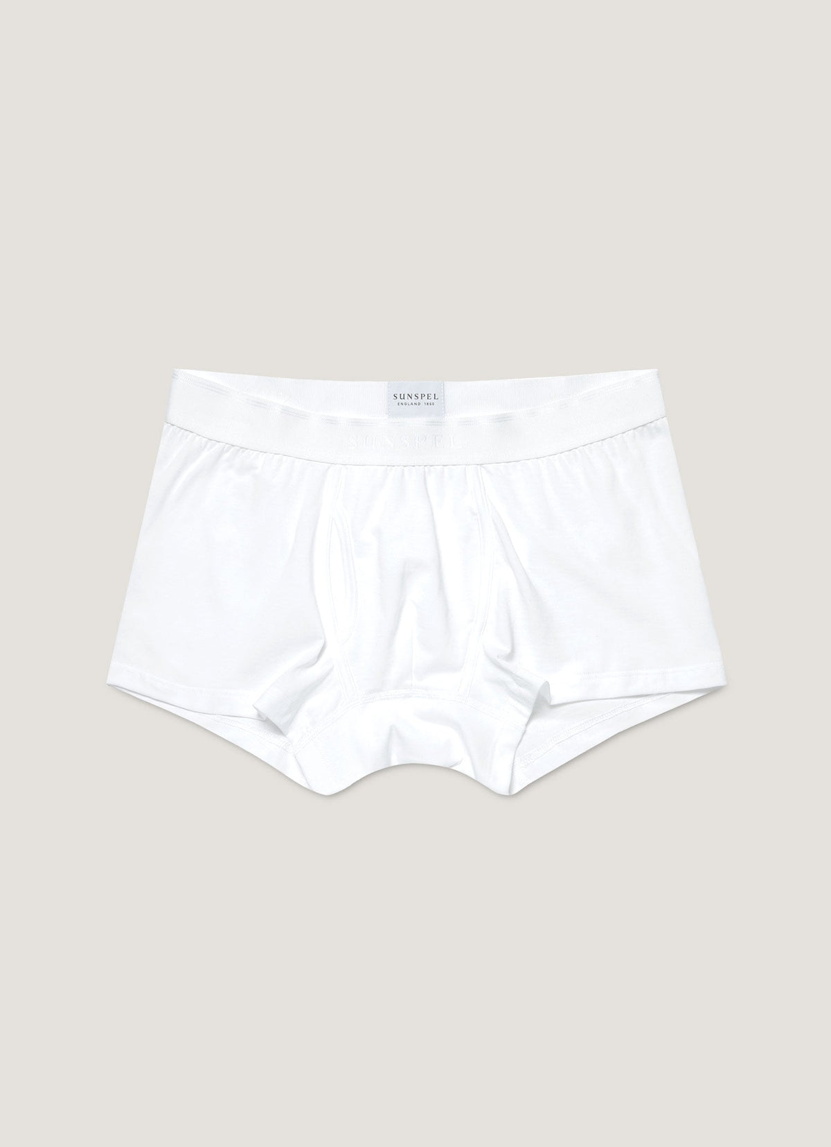 Mens Superfine Cotton Trunks In White