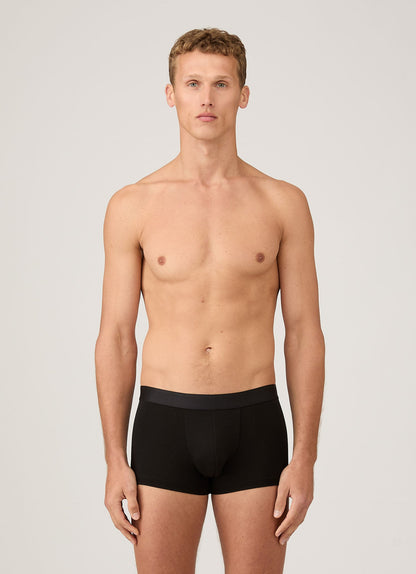 Mens Tencel Trunks In Black Mtru4621 Bkaa