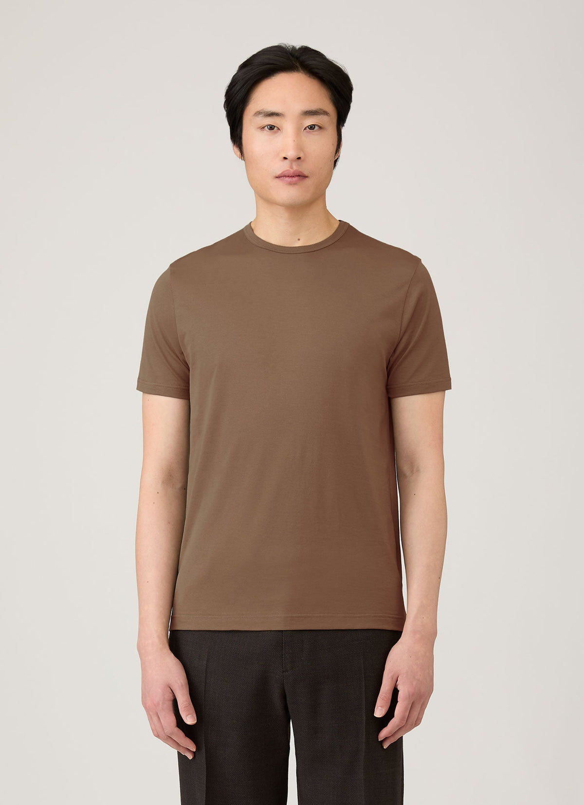 Mens Classic Tshirt In Bark Mtsh0001 Brgc