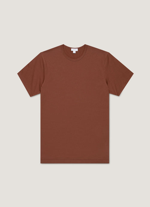 Mens Classic Tshirt In Conker Brown Mtsh0001 Brgl