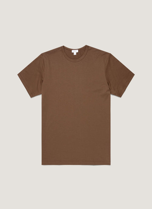 Mens Classic Tshirt In Dark Walnut Mtsh0001 Brgw