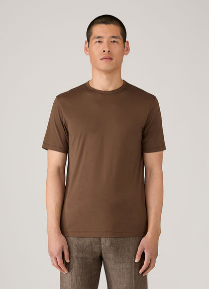 Mens Classic Tshirt In Dark Walnut Mtsh0001 Brgw
