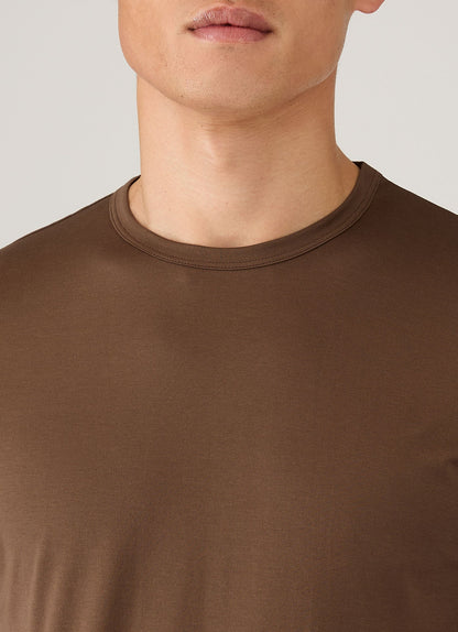 Mens Classic Tshirt In Dark Walnut Mtsh0001 Brgw