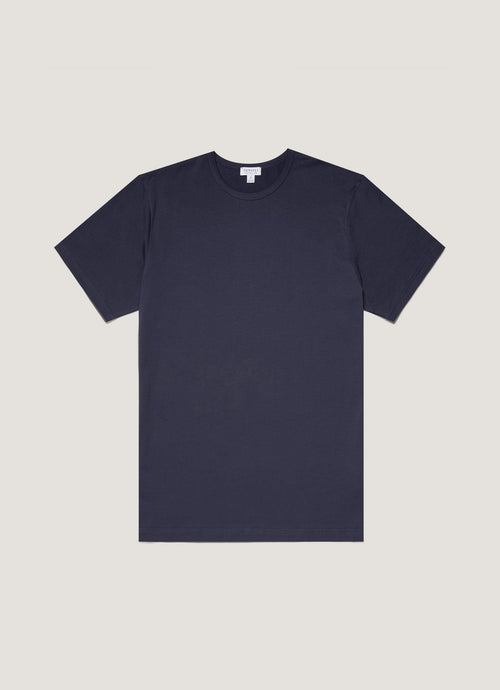 Short Sleeve Crew Neck T Shirt Navy