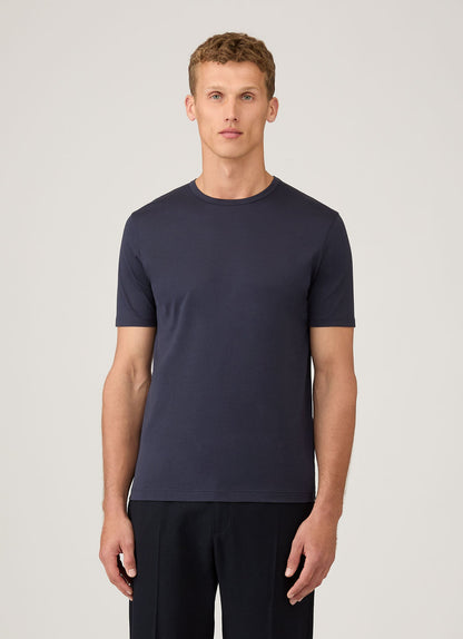Short Sleeve Crew Neck T Shirt Navy