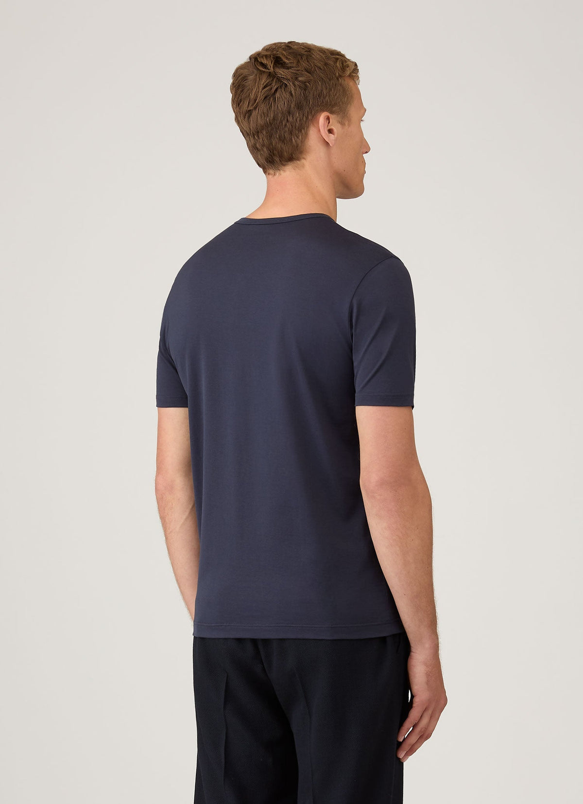 Short Sleeve Crew Neck T Shirt Navy