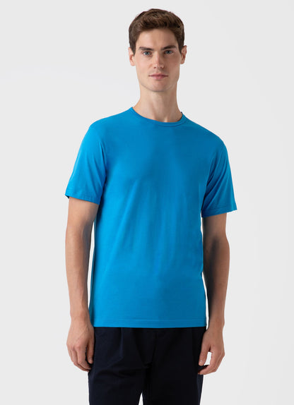 Men S Ss Crew Neck T Shirt In Turquoise Mtsh0001 Burx