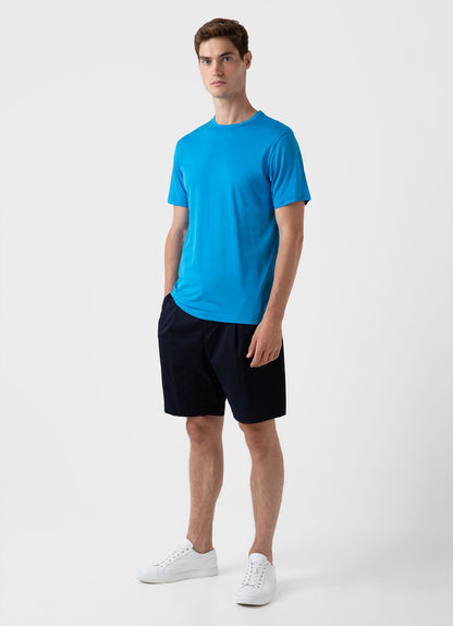 Men S Ss Crew Neck T Shirt In Turquoise Mtsh0001 Burx
