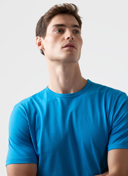 Men S Ss Crew Neck T Shirt In Turquoise Mtsh0001 Burx