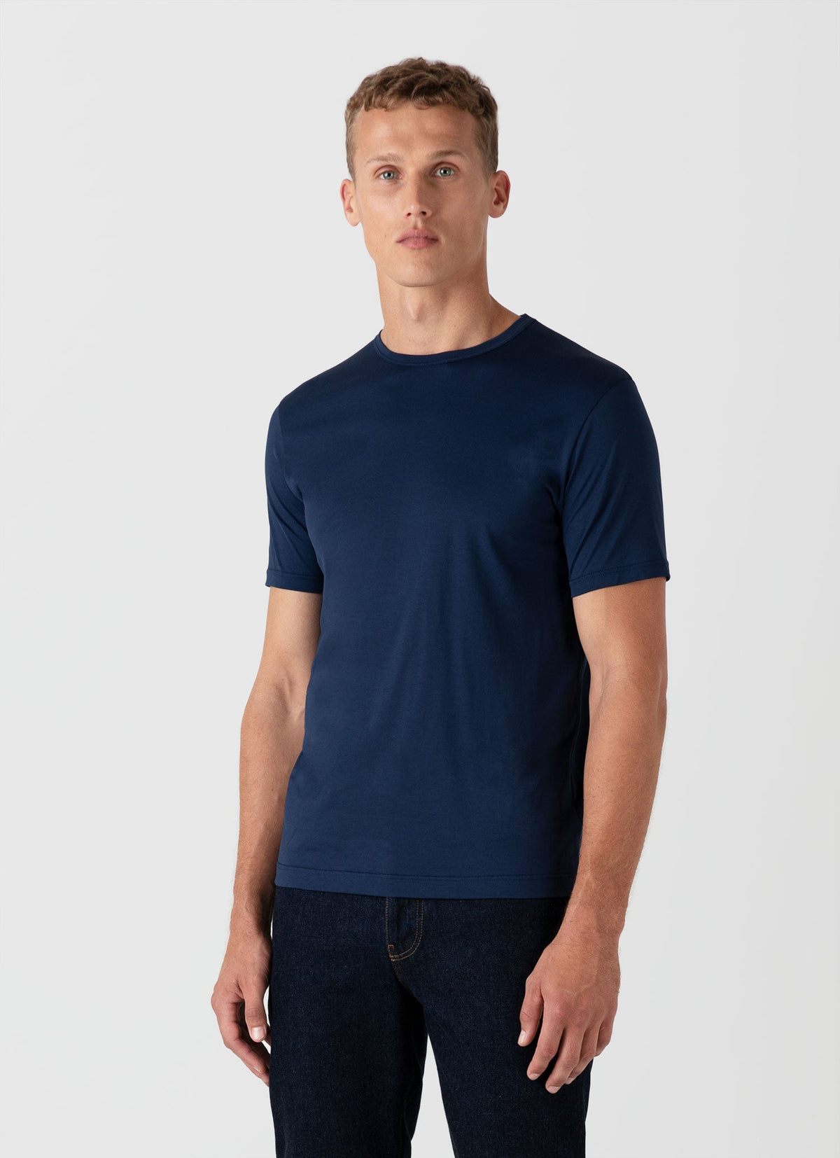 Mens Classic Tshirt In Ink Blue Mtsh0001 Buvo