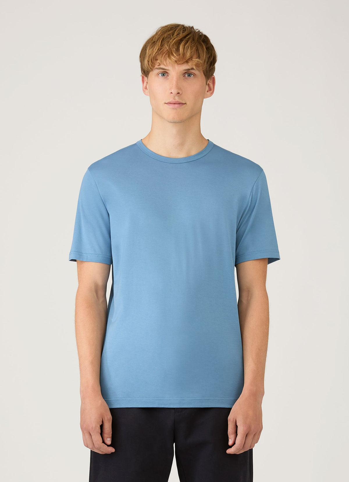 Mens Classic Tshirt In Airforce Blue Mtsh0001 Buws