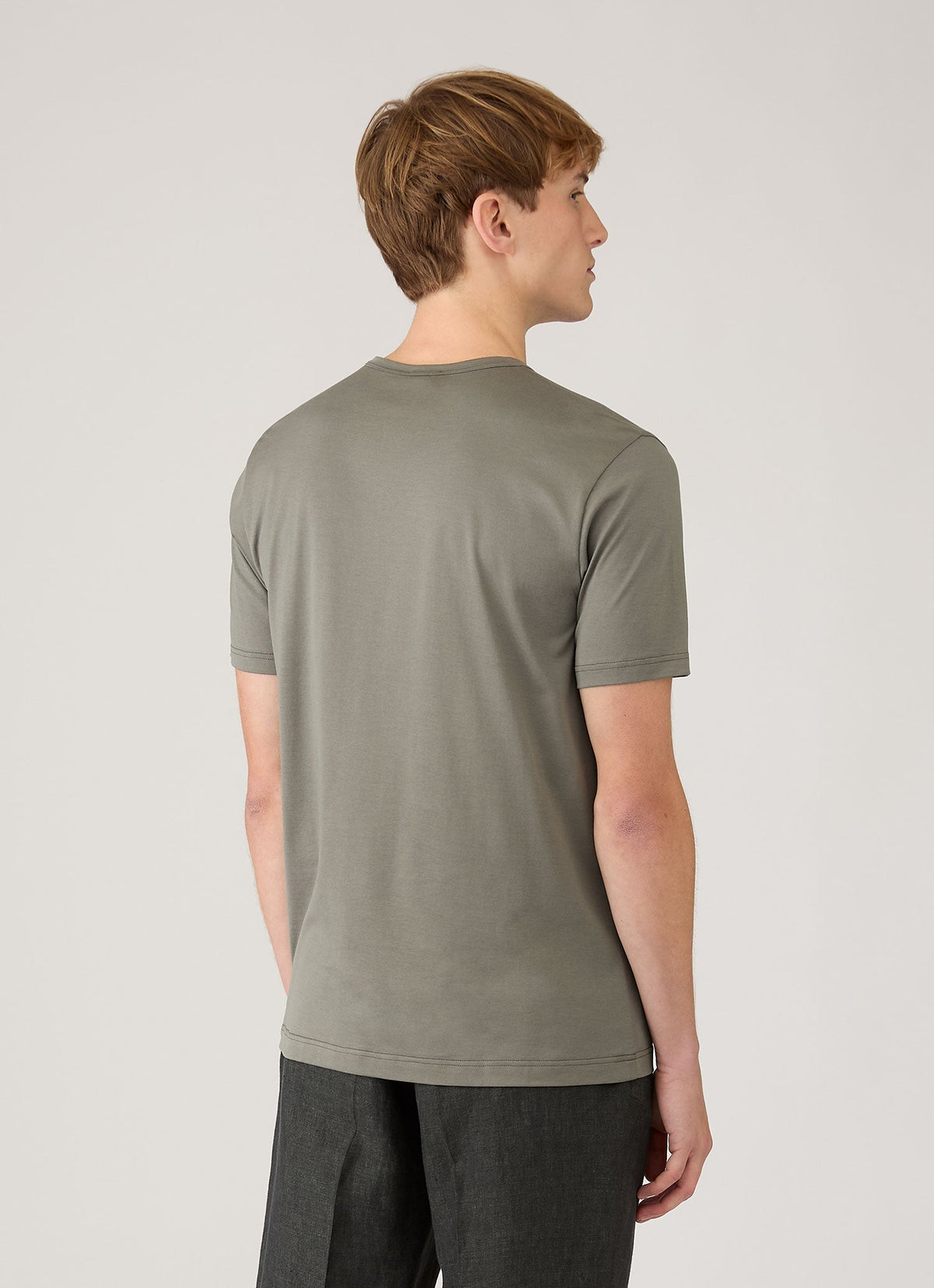 Mens Classic Tshirt In Fossil Grey Mtsh0001 Gyfj