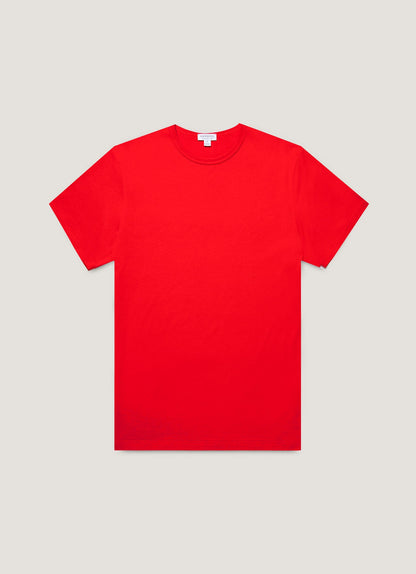 Mens Classic Tshirt In Bright Red Mtsh0001 Rdem