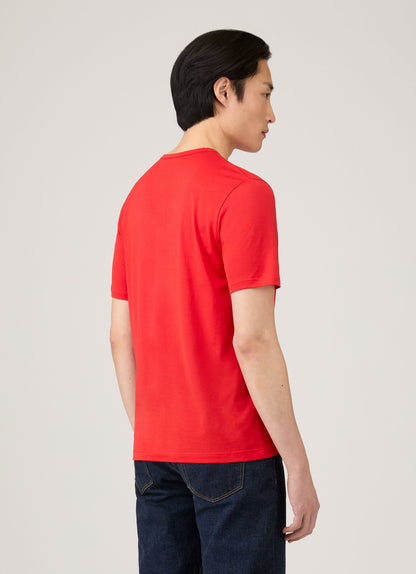 Mens Classic Tshirt In Bright Red Mtsh0001 Rdem