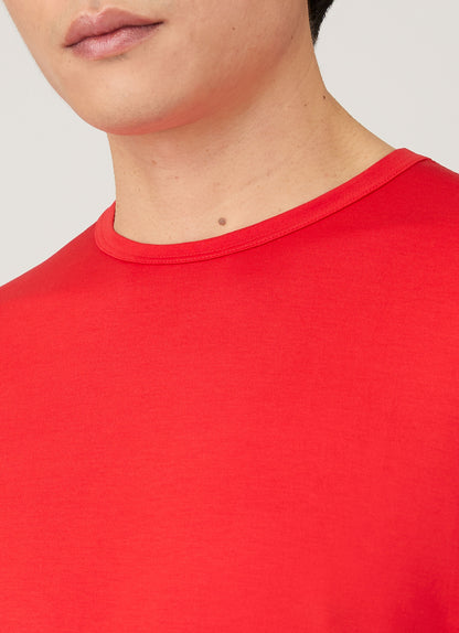 Mens Classic Tshirt In Bright Red Mtsh0001 Rdem