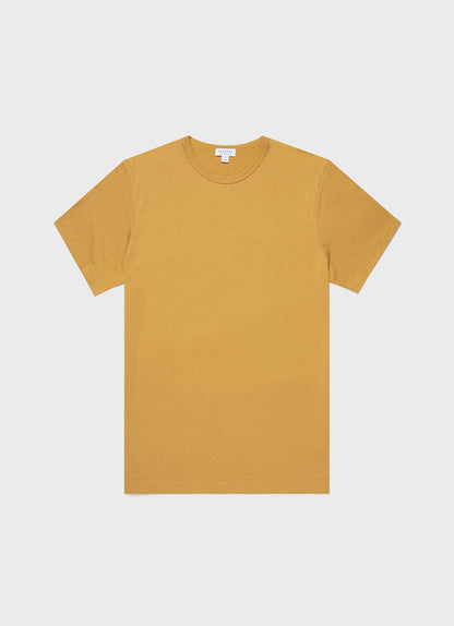 Mens Classic Tshirt In Mustard Mtsh0001 Ylbe