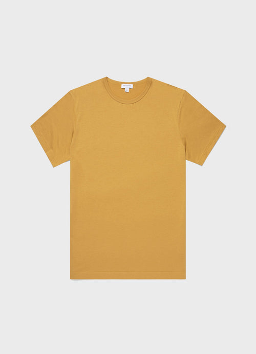 Mens Classic Tshirt In Mustard Mtsh0001 Ylbe