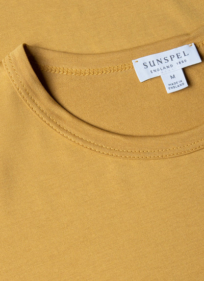 Mens Classic Tshirt In Mustard Mtsh0001 Ylbe