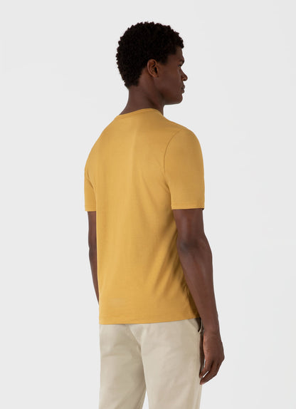 Mens Classic Tshirt In Mustard Mtsh0001 Ylbe