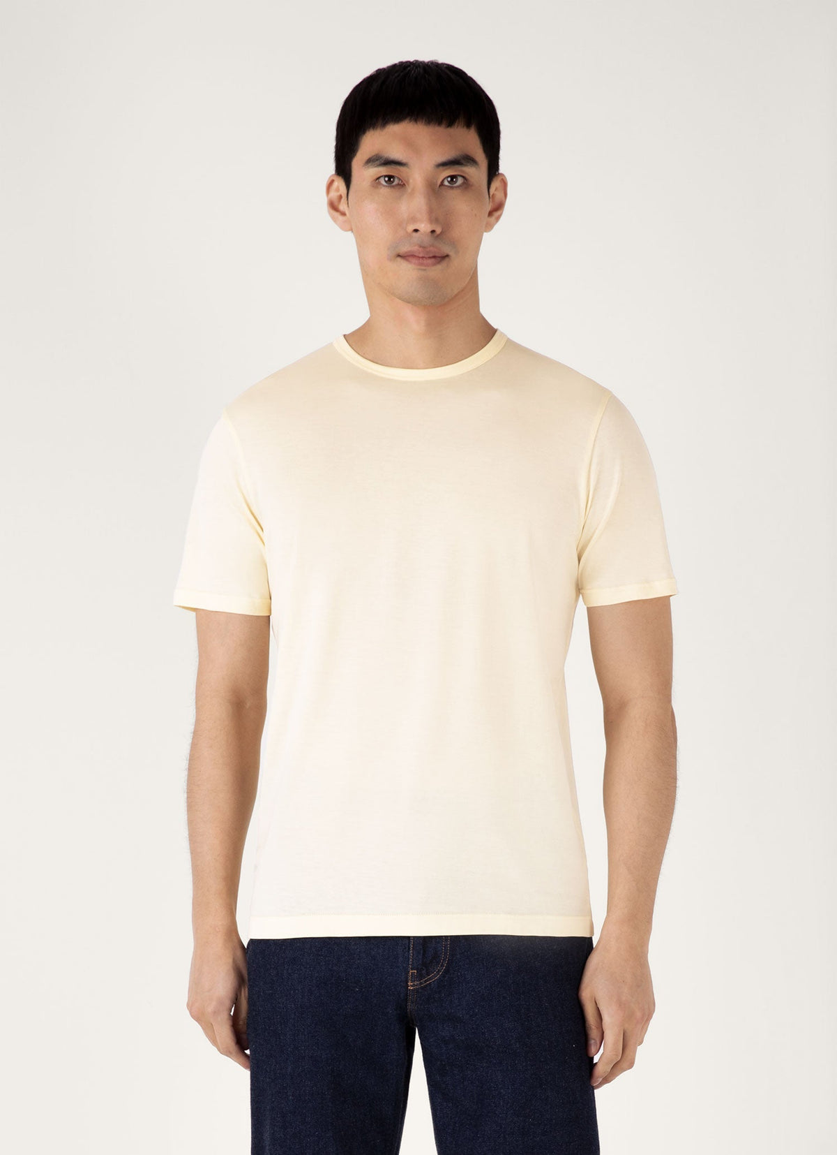 Mens Classic Tshirt In Buttermilk Mtsh0001 Ylbg
