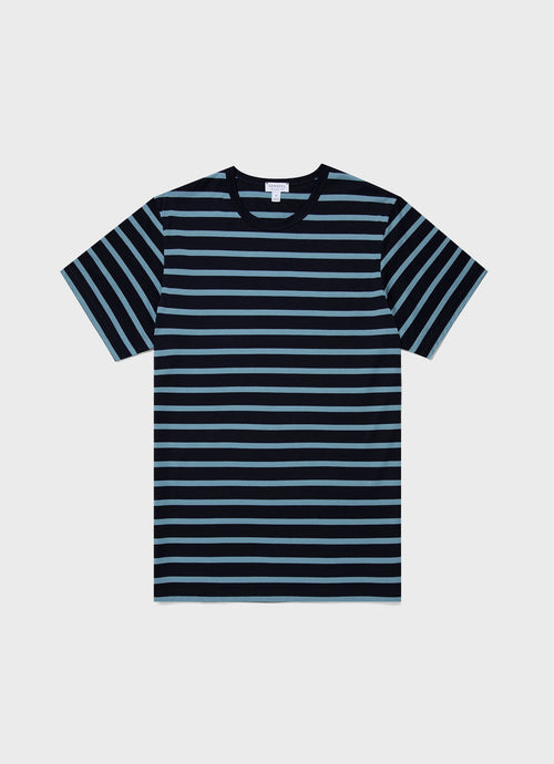Mens Classic Tshirt In Navy Como Blue Mtsh0001Brs Stmt