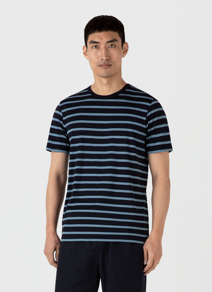 Mens Classic Tshirt In Navy Como Blue Mtsh0001Brs Stmt