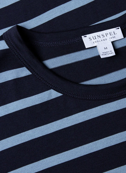 Mens Classic Tshirt In Navy Como Blue Mtsh0001Brs Stmt