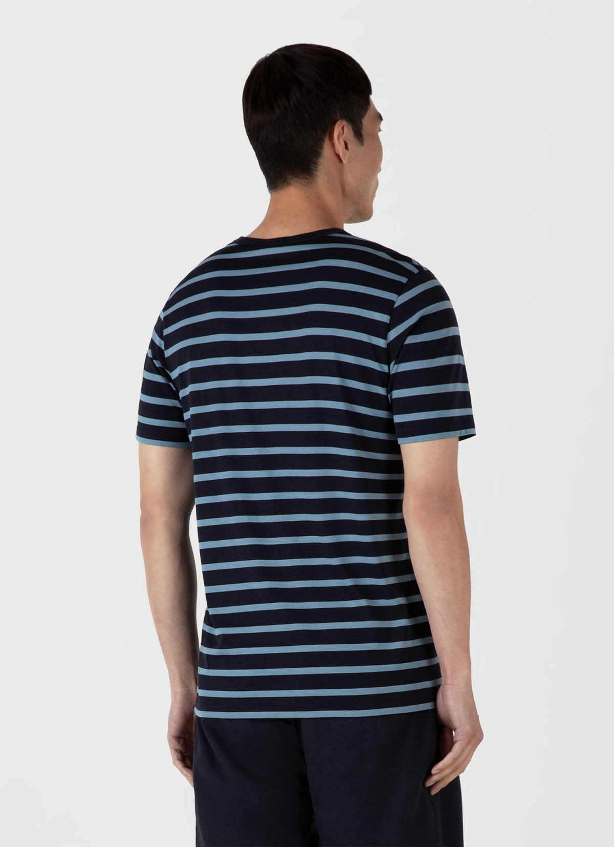 Mens Classic Tshirt In Navy Como Blue Mtsh0001Brs Stmt