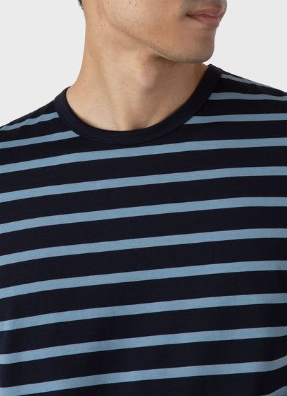 Mens Classic Tshirt In Navy Como Blue Mtsh0001Brs Stmt