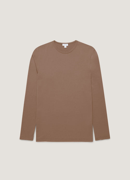 Men's Long Sleeve Classic T-shirt in Bark