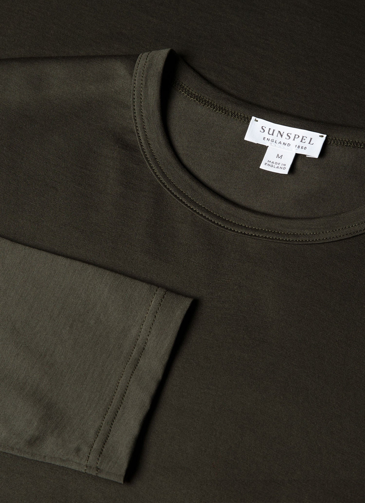 Men's Long Sleeve Classic T-shirt in Dark Green