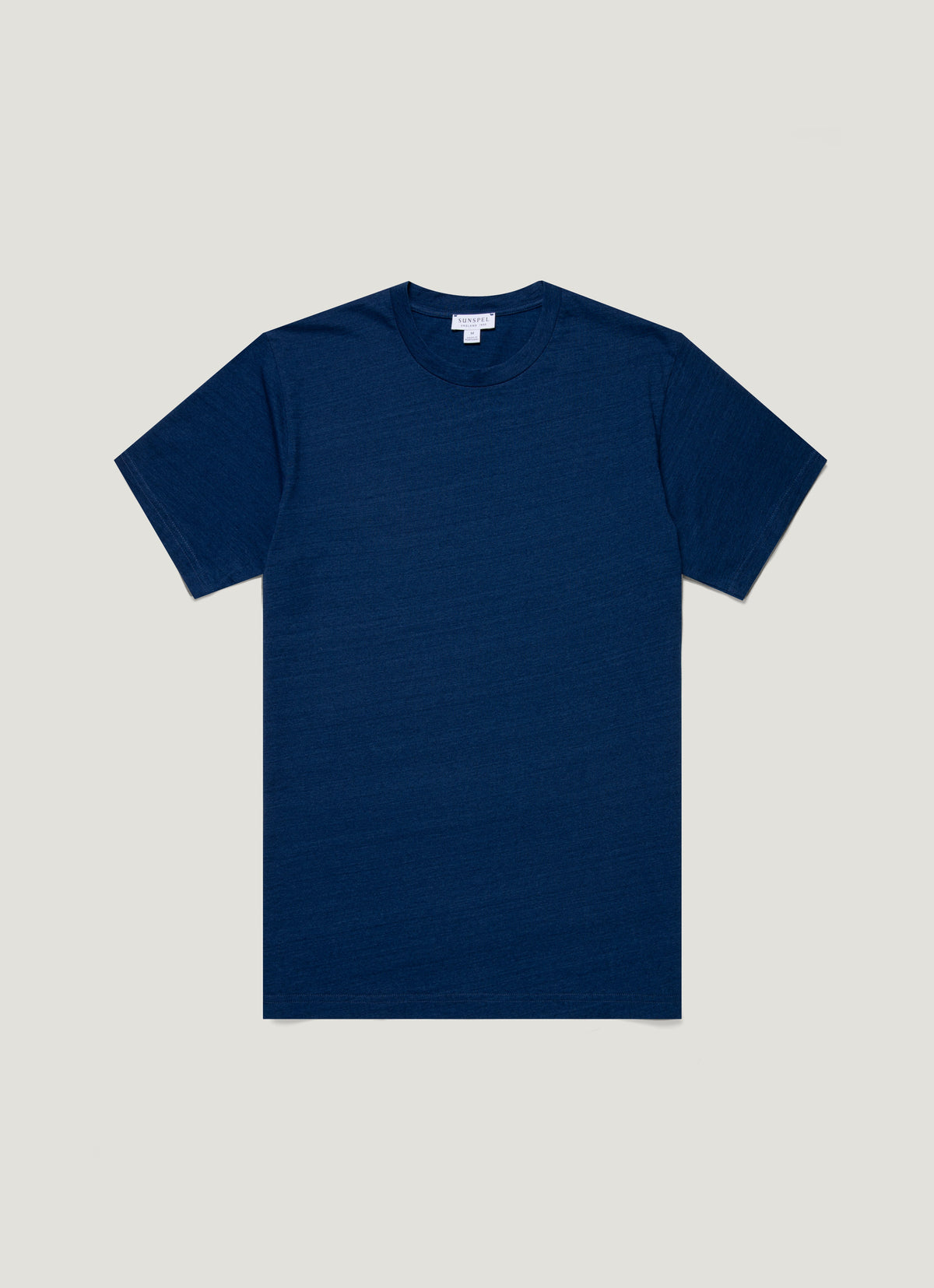 Mens Indigo Dyed Cotton Riviera T Shirt In Real Indigo