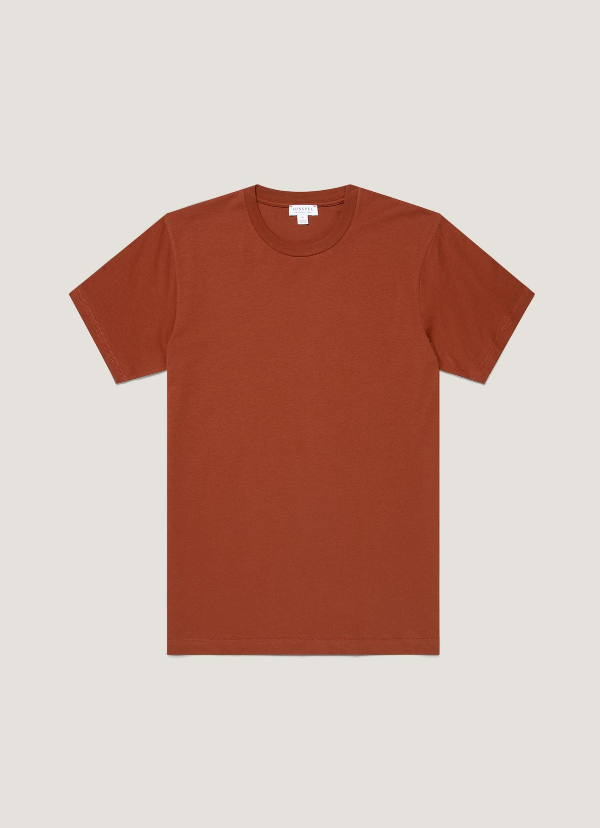 Mens Riviera Midweight Tshirt In Rust Mtsh0007R Brgp