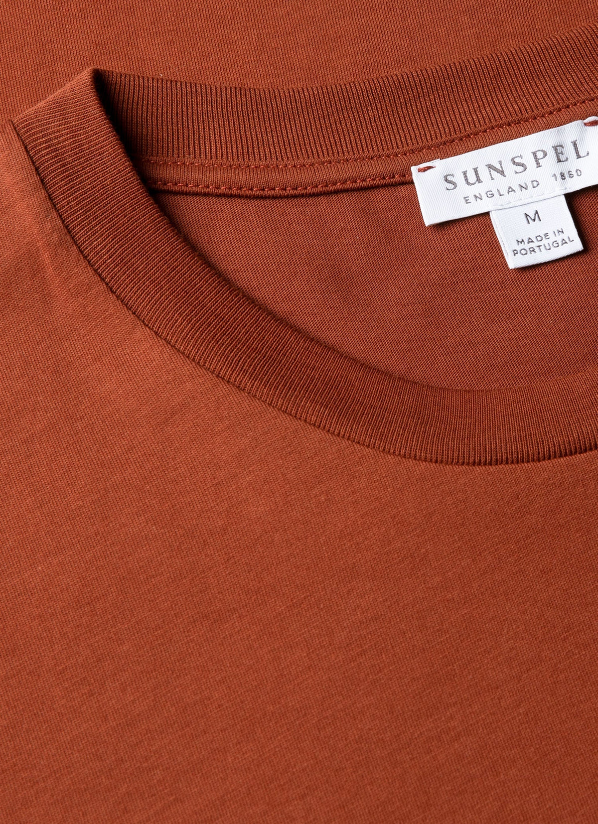 Mens Riviera Midweight Tshirt In Rust Mtsh0007R Brgp