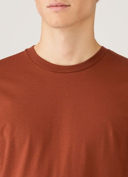 Mens Riviera Midweight Tshirt In Rust Mtsh0007R Brgp