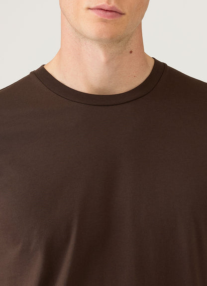 Mens Riviera Midweight Tshirt In Dark Chocolate Mtsh0007R Brgs