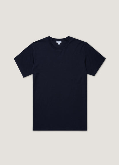 Mens Riviera Midweight Tshirt In Midnight Navy Mtsh0007R Buvn