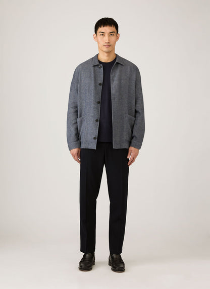 Mens Riviera Midweight Tshirt In Midnight Navy Mtsh0007R Buvn