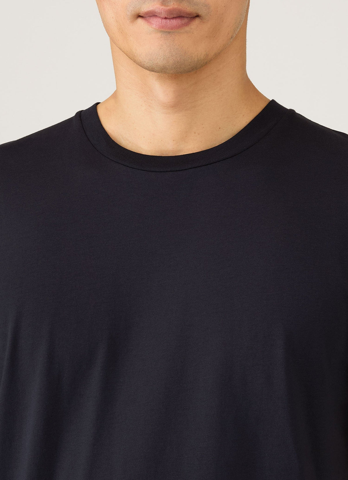 Mens Riviera Midweight Tshirt In Midnight Navy Mtsh0007R Buvn