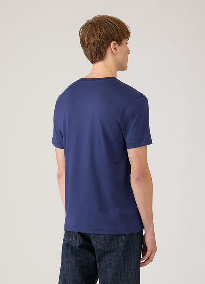 Mens Riviera Midweight Tshirt In Ink Blue Mtsh0007R Buwx