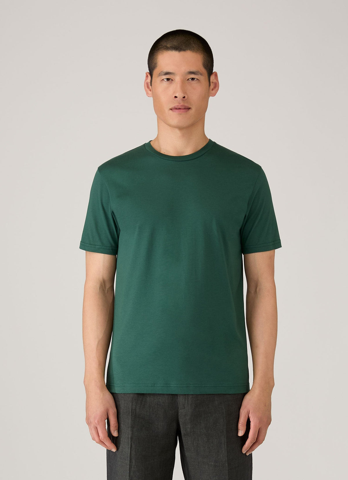 Mens Riviera Midweight Tshirt In Forest Mtsh0007R Gnjd