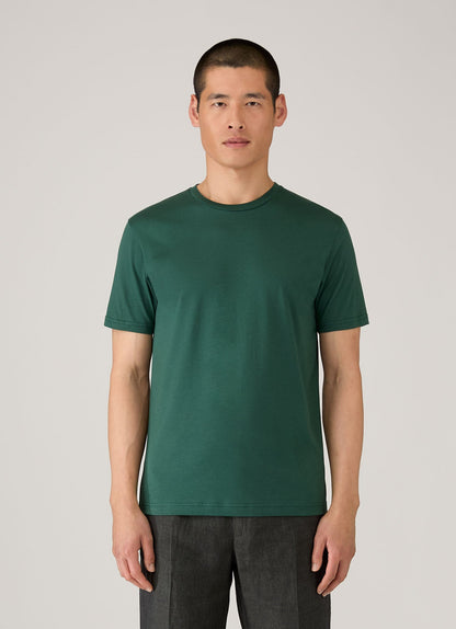 Mens Riviera Midweight Tshirt In Forest Mtsh0007R Gnjd