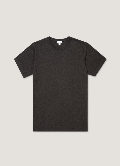 Mens Riviera Midweight Tshirt In Charcoal Melange Mtsh0007R Gyad