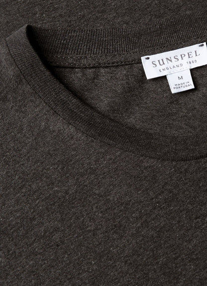 Mens Riviera Midweight Tshirt In Charcoal Melange Mtsh0007R Gyad