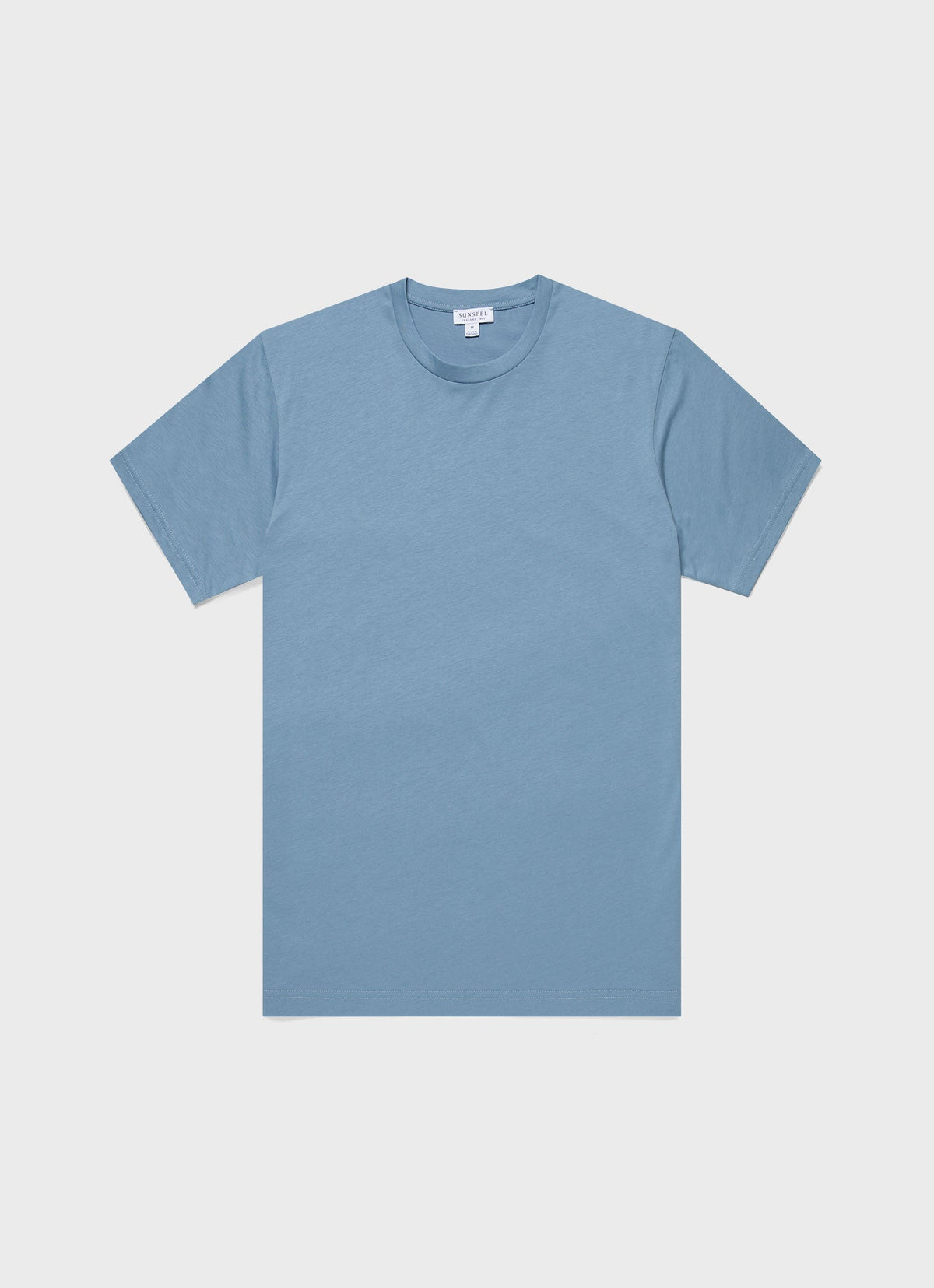 Mens Riviera Midweight Tshirt In Como Blue Mtsh0007S Buvp