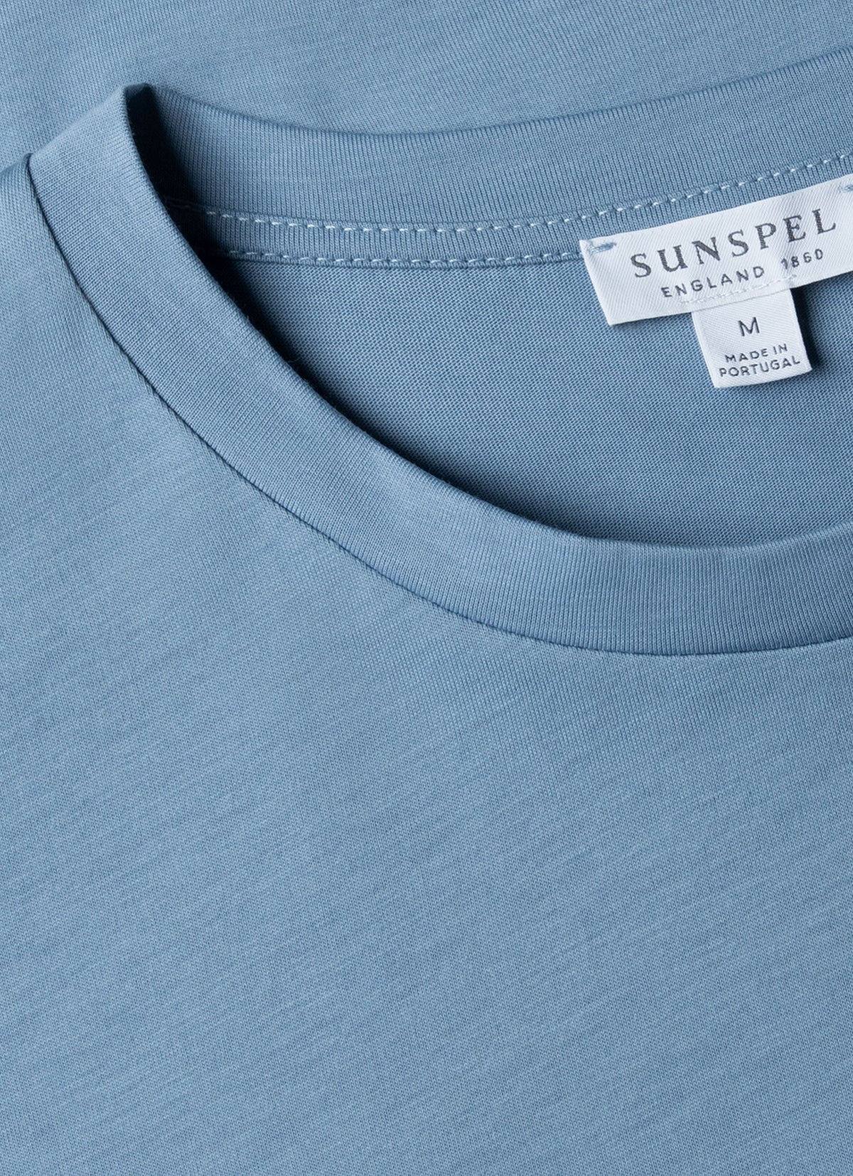 Mens Riviera Midweight Tshirt In Como Blue Mtsh0007S Buvp